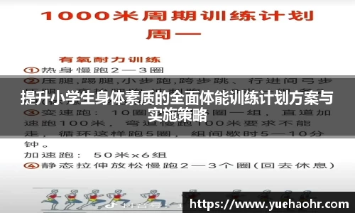 提升小学生身体素质的全面体能训练计划方案与实施策略